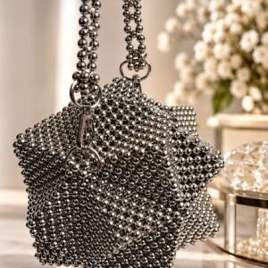 Pochette Étoile Scintillante en perles tissées à la main – Maperle K Accessoires