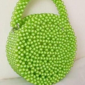 accueil Sac Sphère Perlé, sac rond en perles avec anse perlée – Maperle K Accessoires