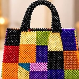 Sac Mosaïque Arc-en-Ciel en perles multicolores Maperle K
